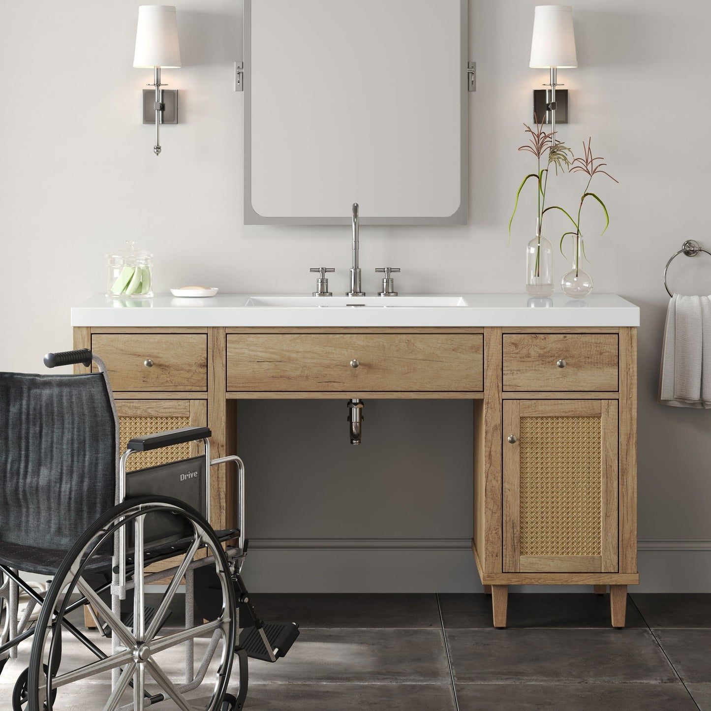 Bathroom Vanity With Sink, Spacious Storage Cabinet