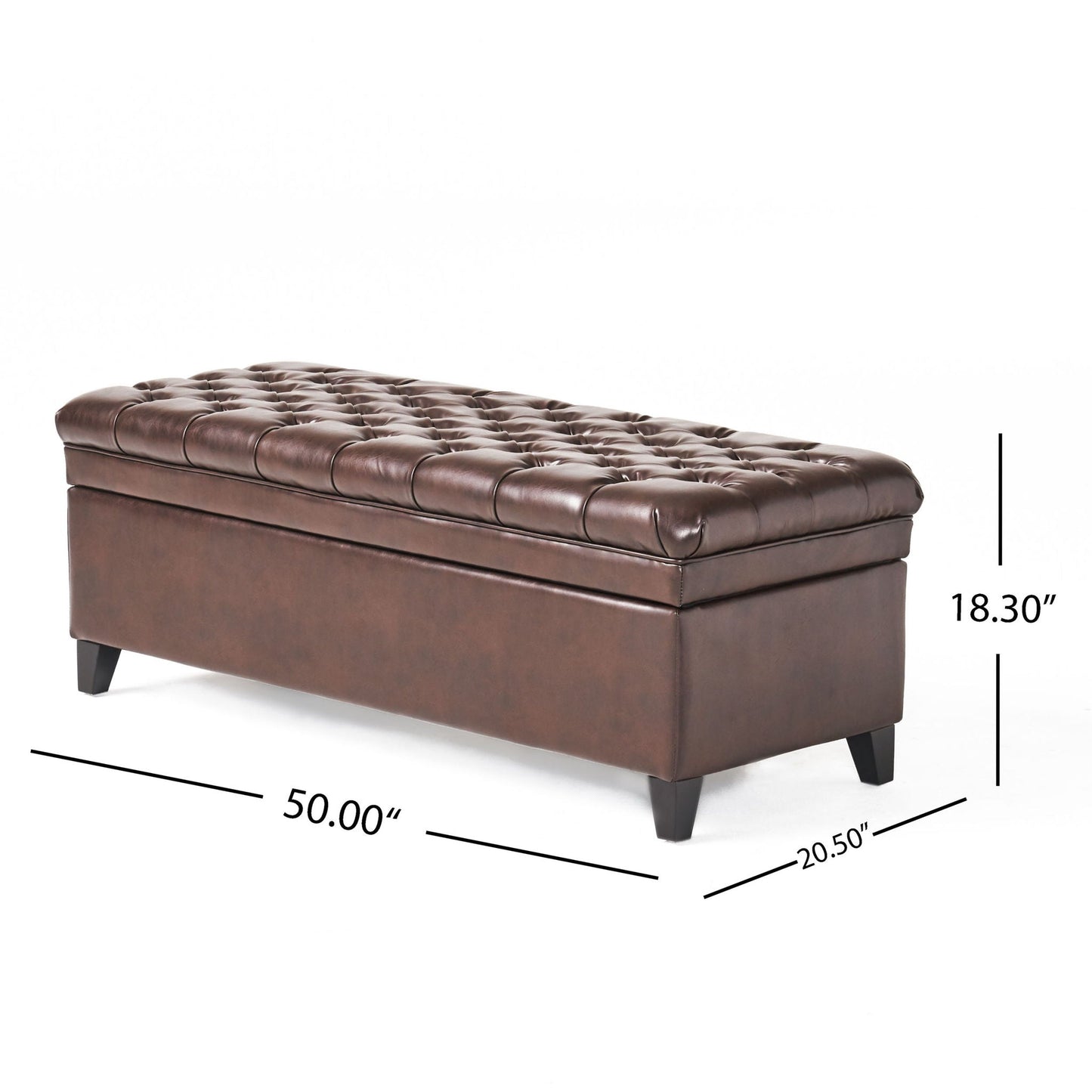 Juliana Storage Ottoman With Birch Legs