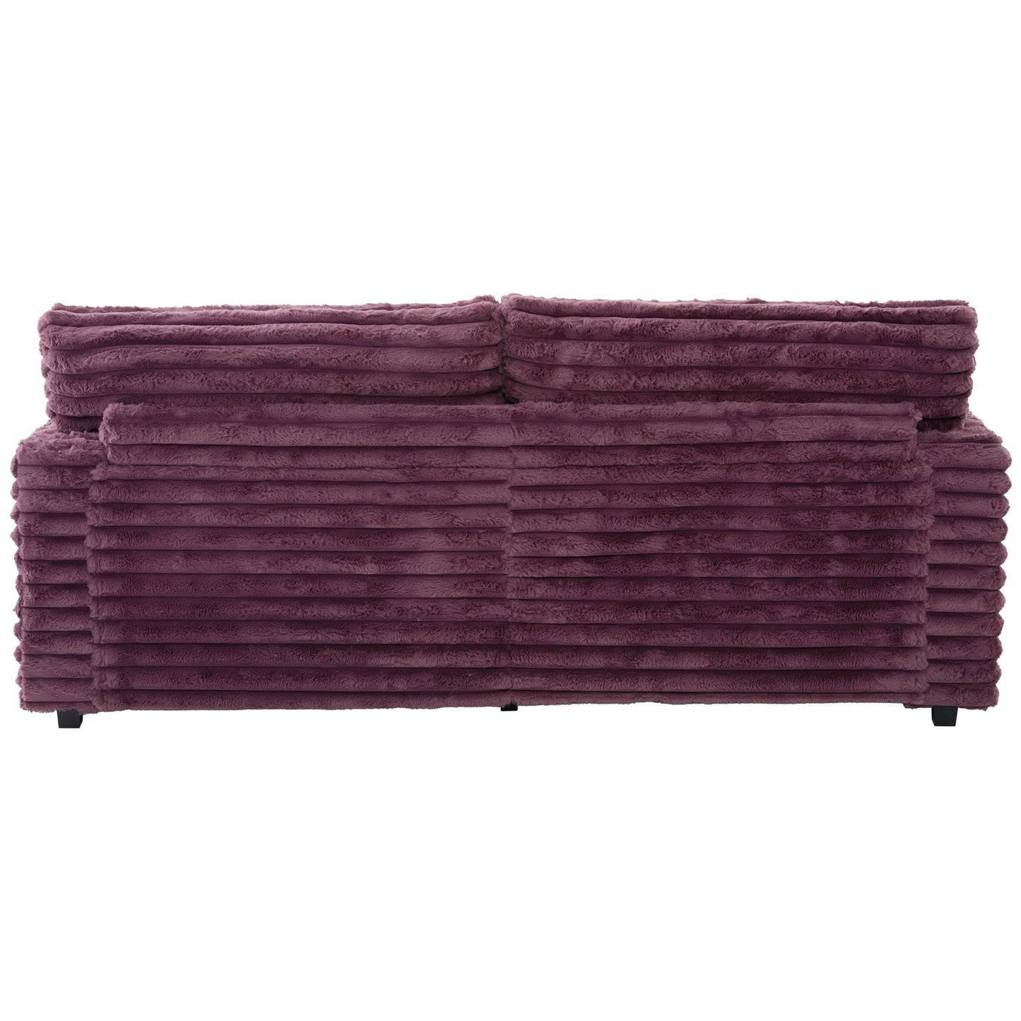 Oversized Double Chaise Lounge Sofa Bed With USB Ports And Cup Holders