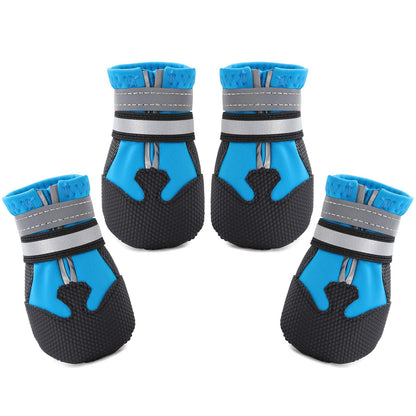 DiWater-Resistant Dog Boots For Medium Large Dogs,Non-Slip Dog Shoes For Winter Snow,Lightweight Paw Protector For Cold Pavement,Soft Dog Booties For Outdoor Walking Indoor Hardfloors