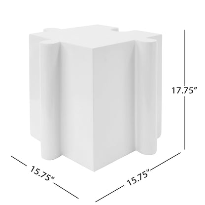 3-Piece Artistic Puzzle Table Set, Modular MGO Side Tables