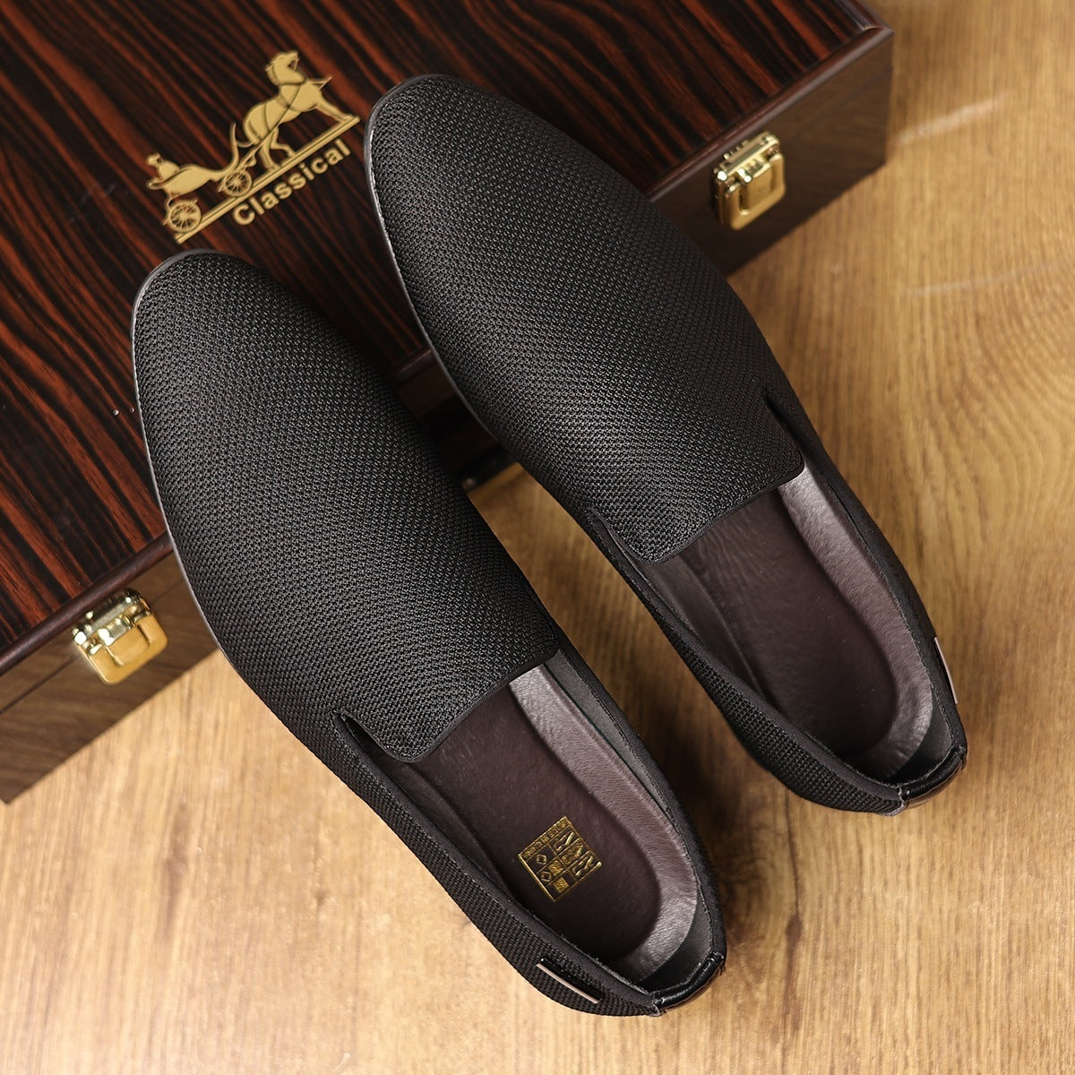 Casual Pointed-toe Leather Shoes Mens Breathable Formal Footwear