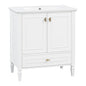Freestanding Vanity With 1 Drawer & 2 Soft Close Doors With Door Mounted Storage