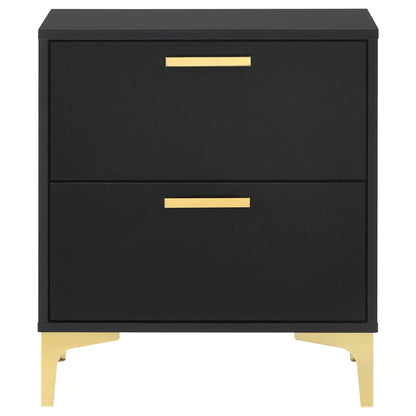 Kendall 2-drawer Nightstand Black