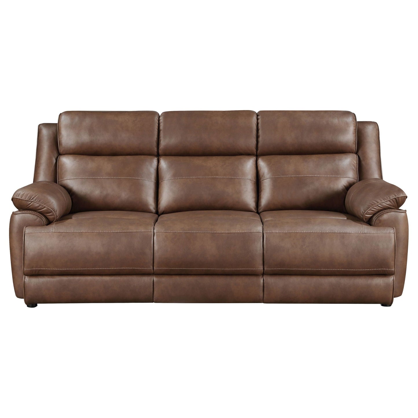 Worthington - Padded Arm Sofa - Dark Brown