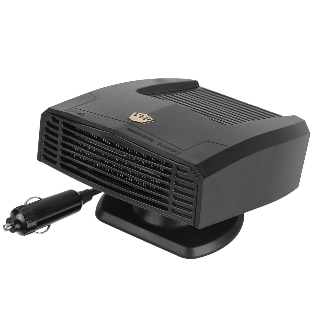 24V 180W Portable Car Heater & Fan | 2-in-1 Defroster/Defogger with 360° Rotating Base