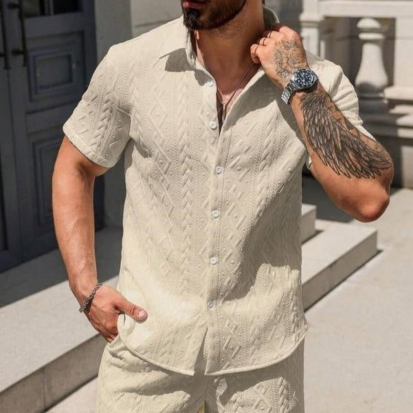 Fashionable Mens Casual Shirt Set