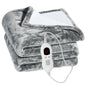 Electric Heated Flannel Throw Blanket 59x50in with 6 Heat Settings