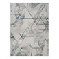 Geometrix - 5'3" X 7'3" Area Rug & Geometric, 3D Effect - Ivory / Gray