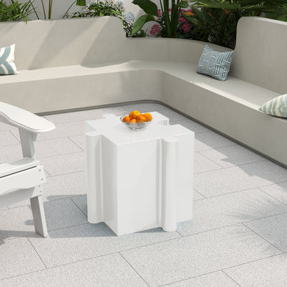 3-Piece Artistic Puzzle Table Set, Modular MGO Side Tables