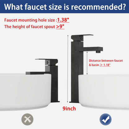 Ceramic Round Above Counter Bathroom Vessel Sink