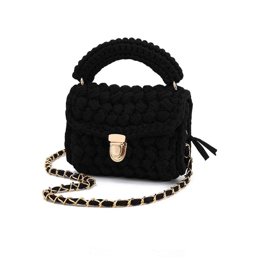 Handwoven Womens Tote Bag Minimalist Style