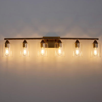 6-Light Brushed Bathroom Lighting