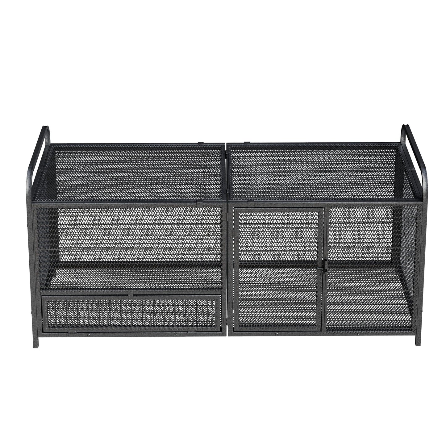 Chicken Cage, Poultry Breeding Coop - Black / Silver