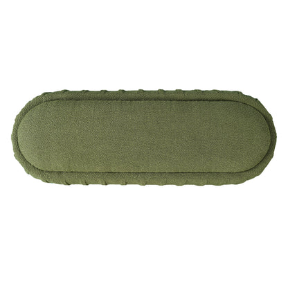 Upholstered Ottoman, Oval Shape