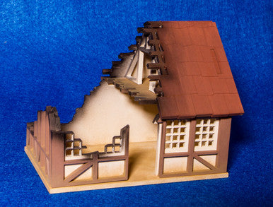 28mm Tudor House, Ruined - 28MMDF622