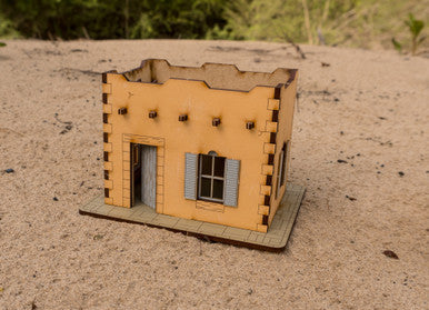 Pre Painted 28mm Middle Eastern Building - 28MPNT090amz