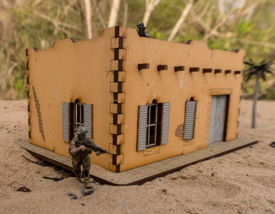 Pre Painted 28mm Middle Eastern Building - 28MPNT093amz
