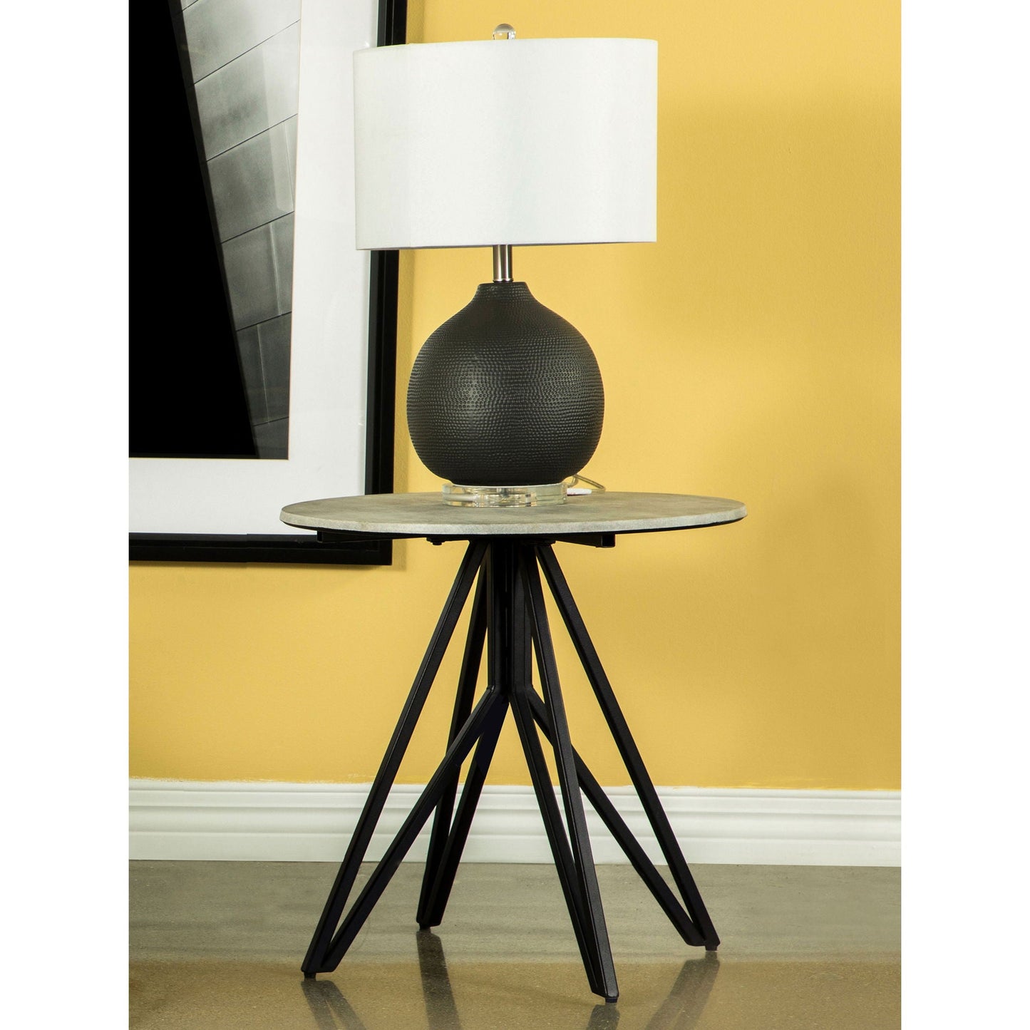 Hadi - Round End Industrial Design With Round Shape - Gray