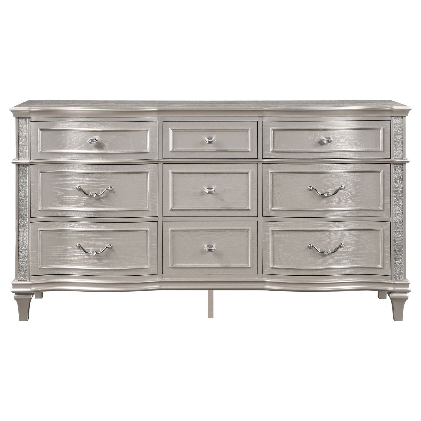 Katerina - 9 Drawer Dresser With Removable Jewelry Tray - Oak