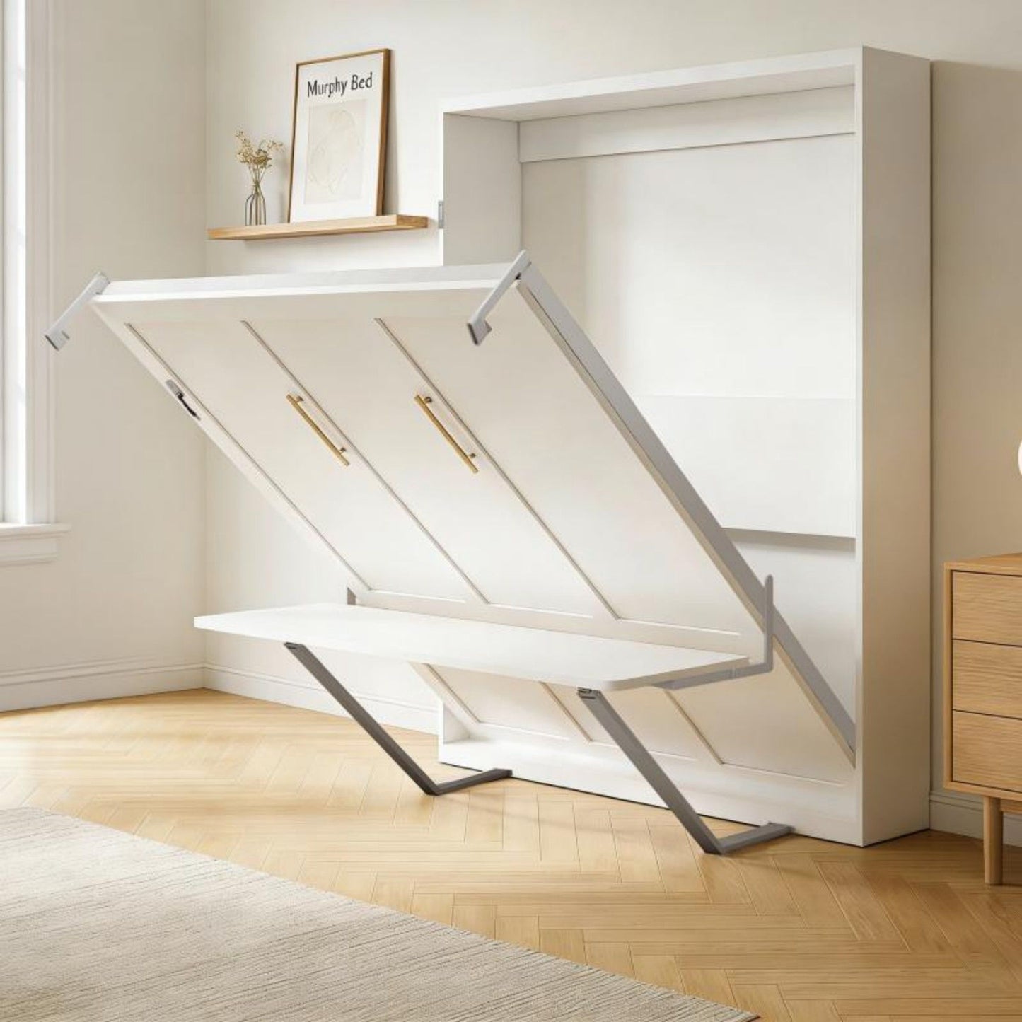 Folding Vertical Murphy Wall Bed