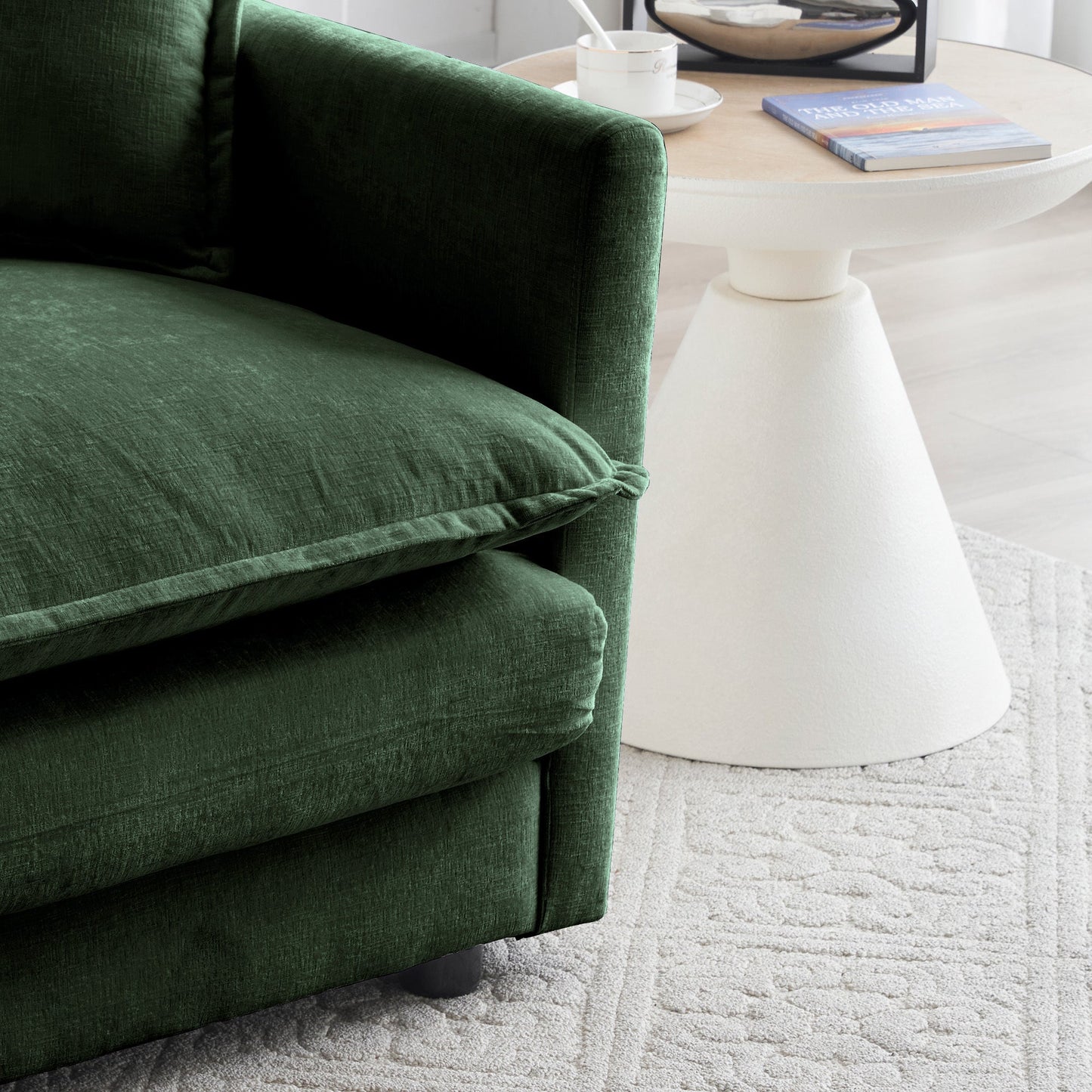 Modern Fabric Loveseat Sofa Couch for Living Room