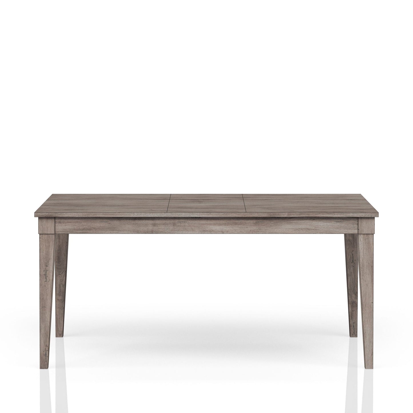 Rustic Dining Table 2 Storage Drawers And Leaf - Gray