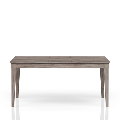 Rustic Dining Table 2 Storage Drawers And Leaf - Gray