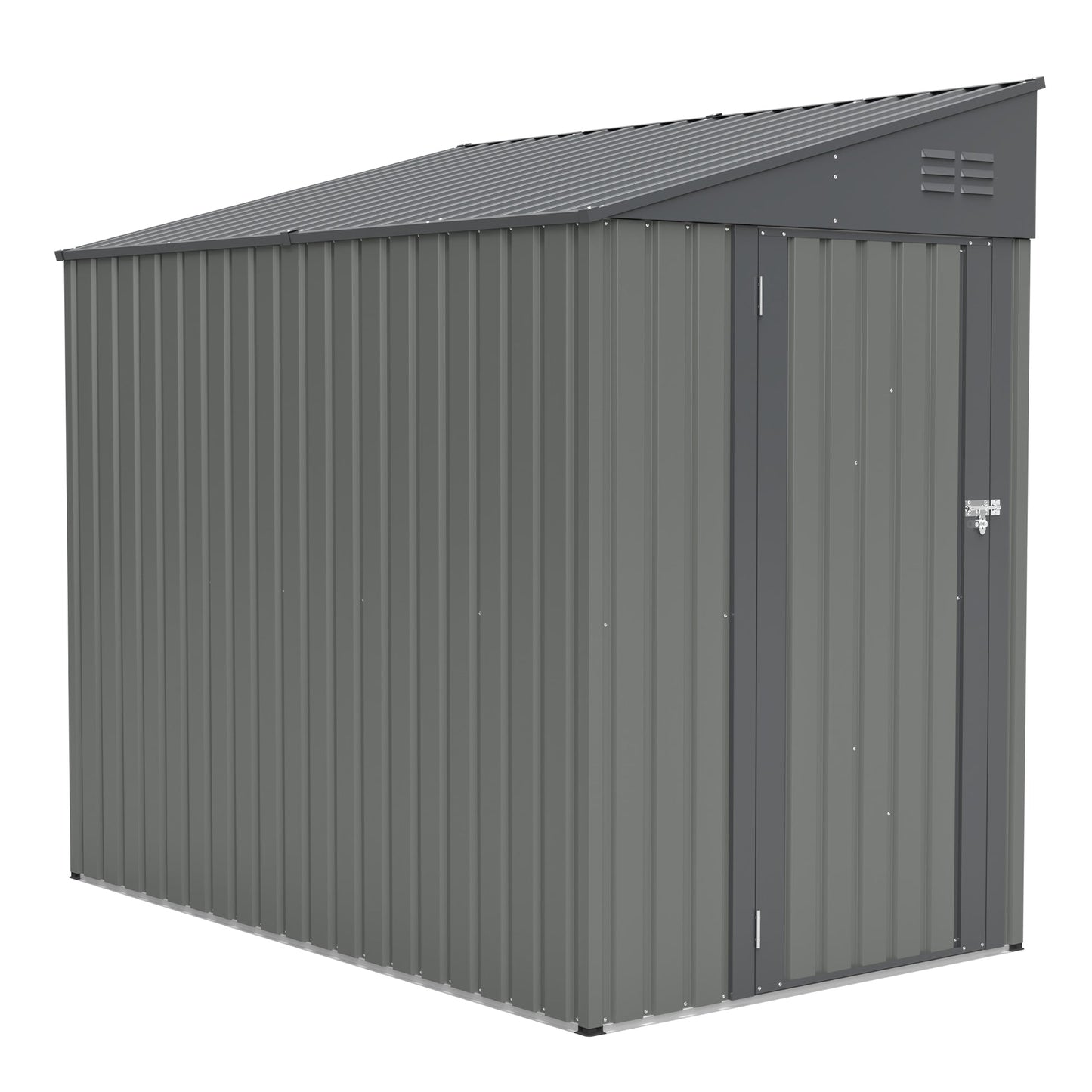 4x7 Foot Lean-To Shed in Olive