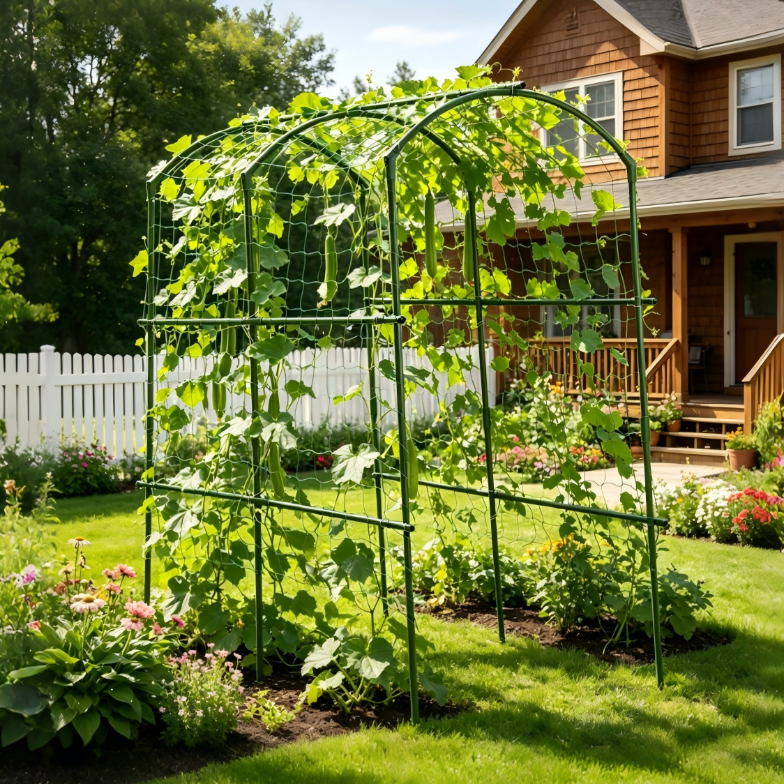Heavy Duty 20mm Large Diameter Metal Cucumber & Loofah Trellis
