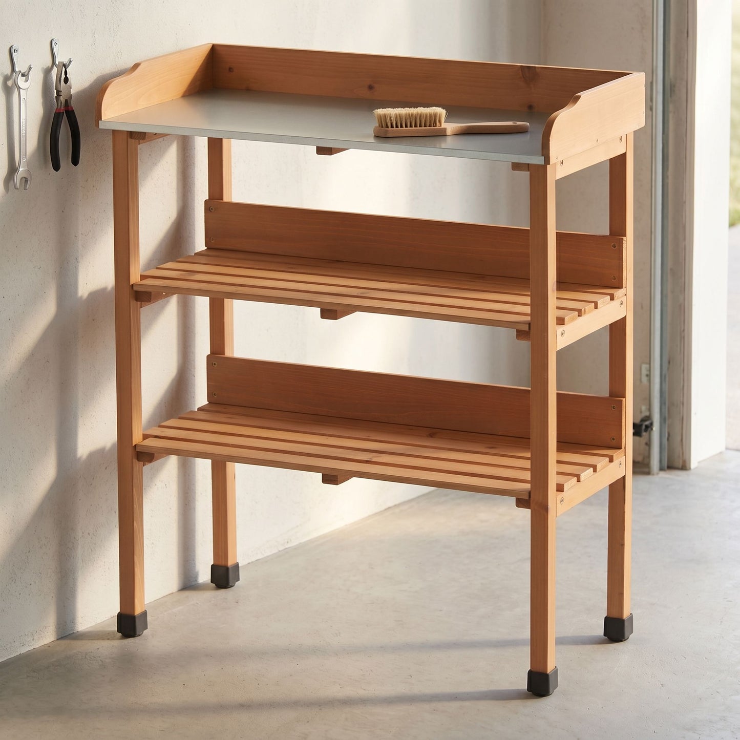 Outdoor Potting Table, 3 Tier Workbench
