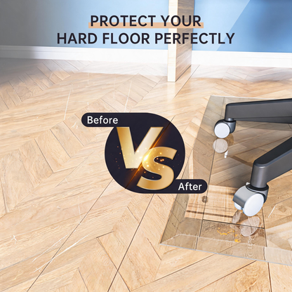 Tempered Glass Beveled Edge Chair Mat