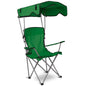 Foldable Beach Canopy Chair Sun Protection Camping Lawn Canopy Chair 330LBS Load Folding Seat w/ Cup Holder For Beach Poolside Travel Picnic