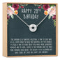 28th Birthday Necklace, Multiple Styles