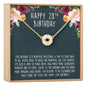 28th Birthday Necklace, Multiple Styles