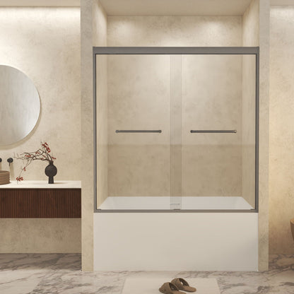 Double Sliding Shower Door With Explosion Proof Film