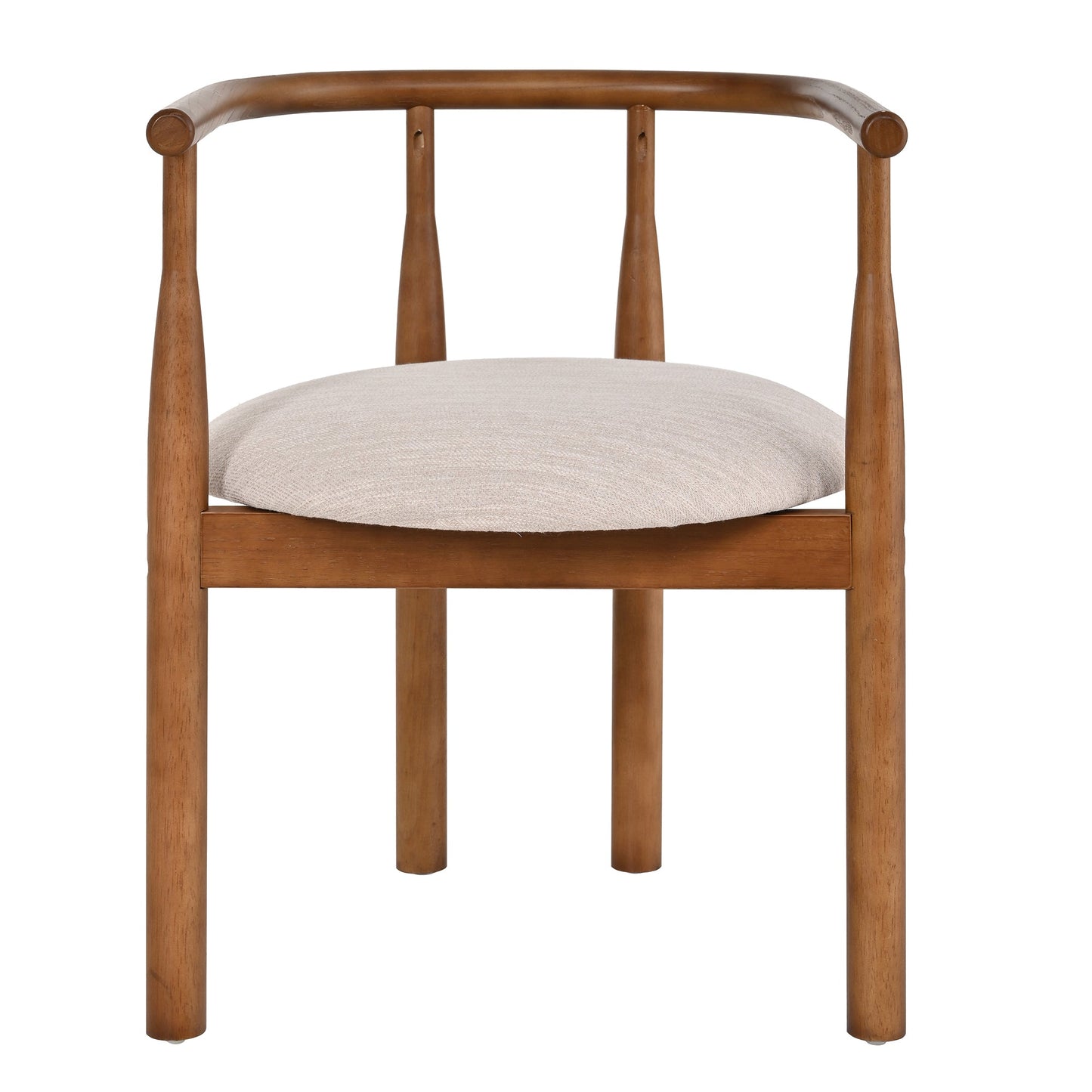 Modern Dining Chair Set of 2 with Solid Wood Legs