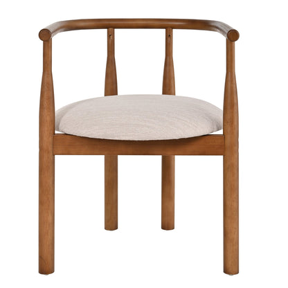Modern Dining Chair Set of 2 with Solid Wood Legs