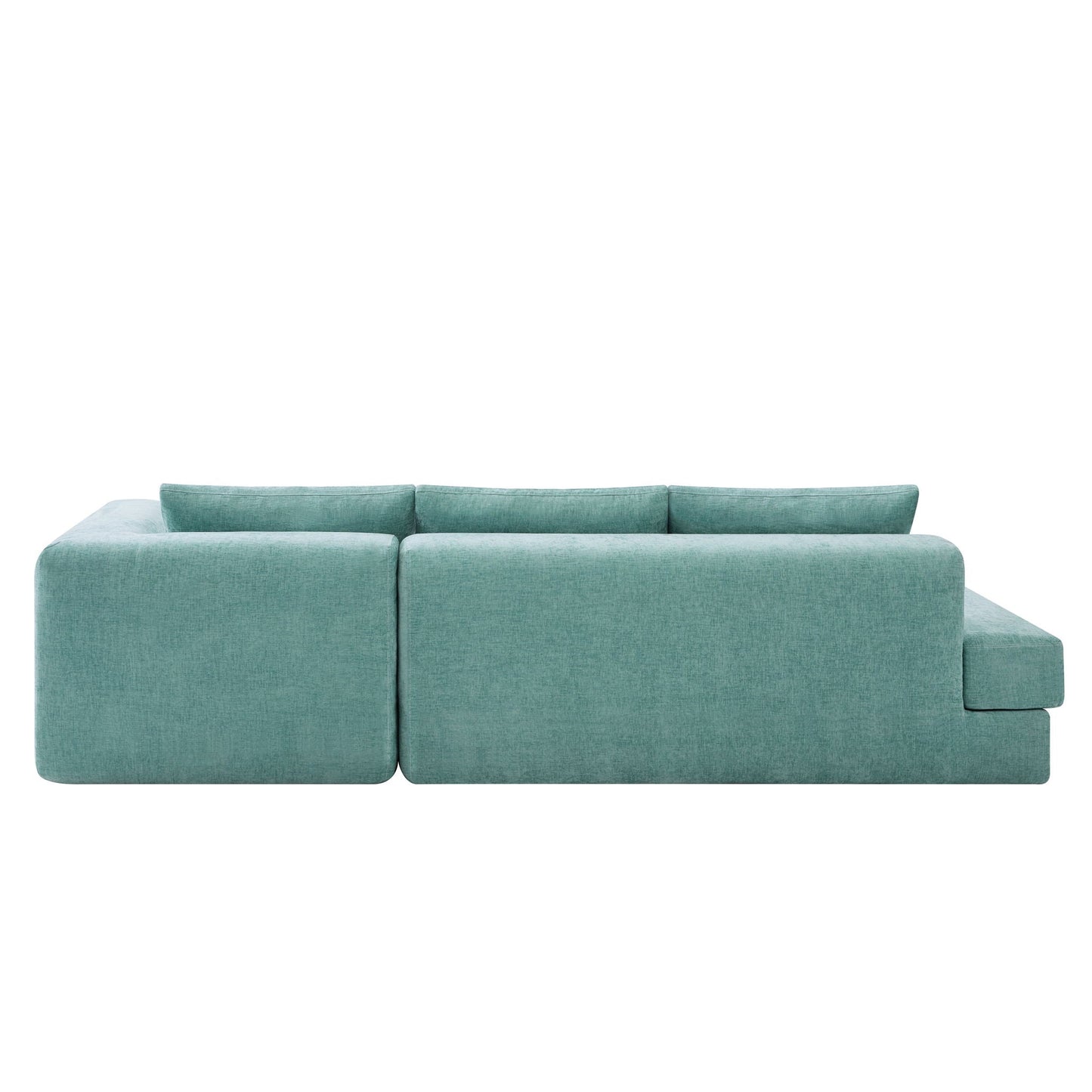 L-Shaped Modular Sofa With Double Layer Cushion