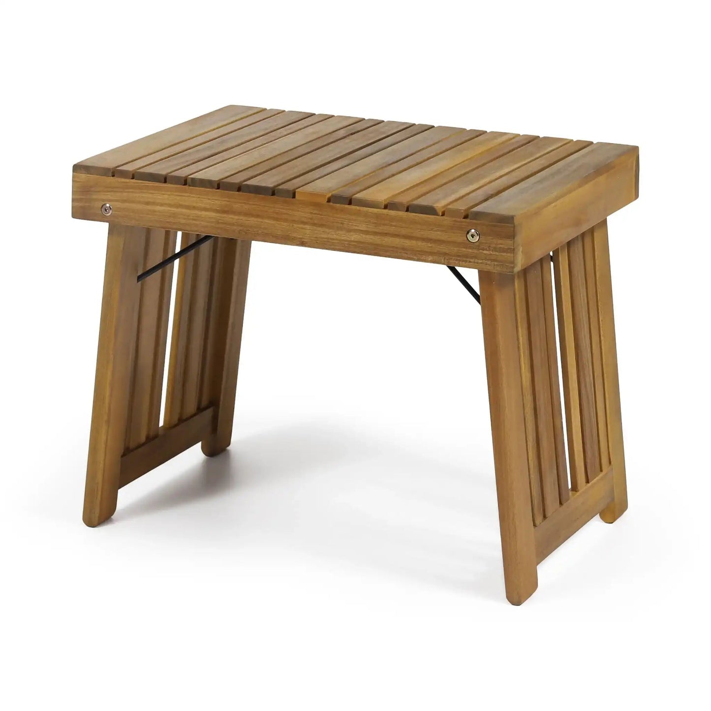 Temptation Outdoor Foldable Side Table With Slat Design