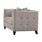 Cyndi Tan Velvet Accent Chair