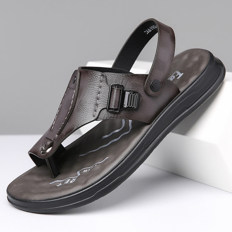 Flap-style Casual Slip-on Sandals For Wearing Outside