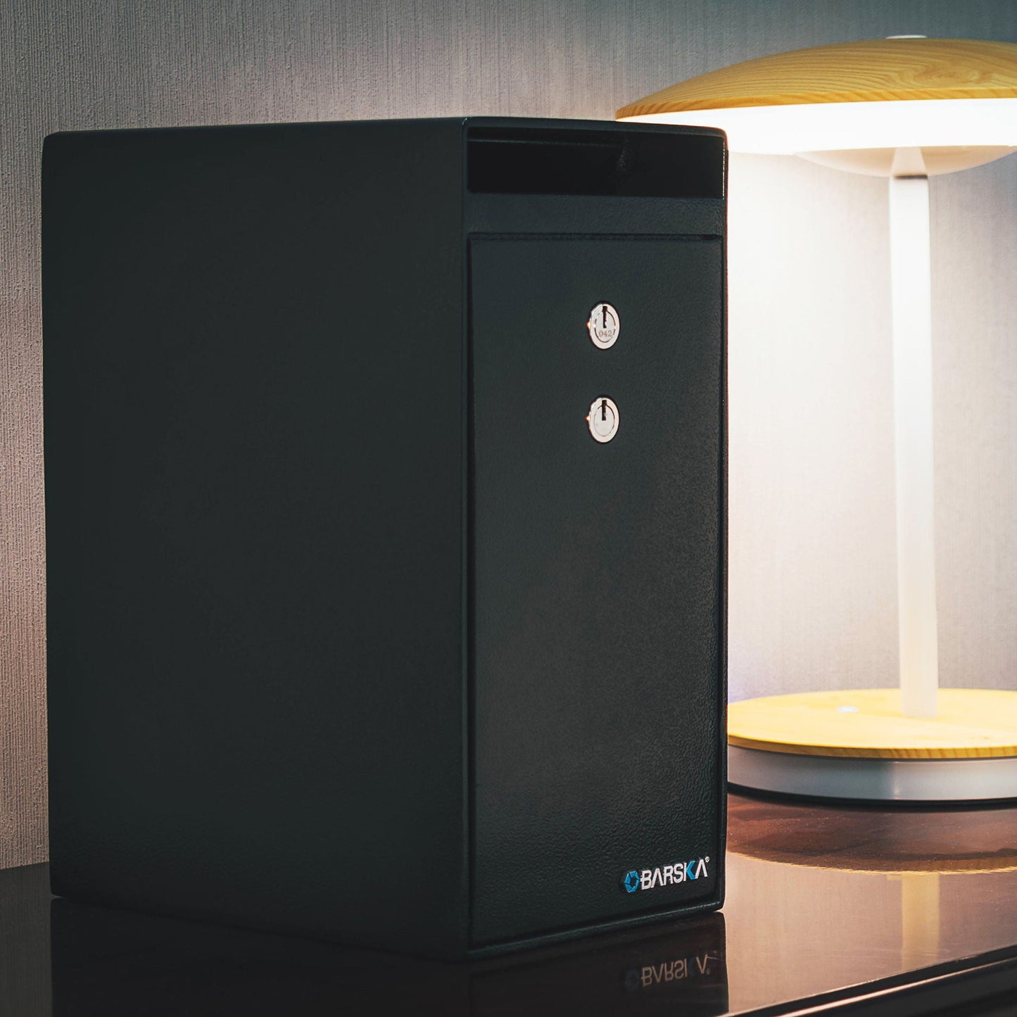 0.27 Cu Ft Dual Key Depository Safe - Black