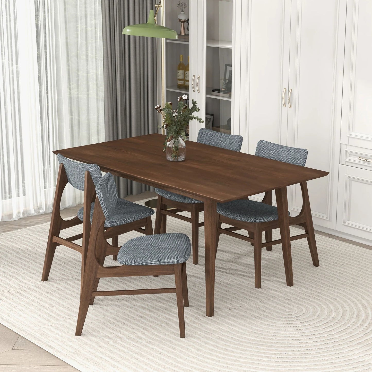 Mary - Modern Style Rectangular Dining Kitchen Table