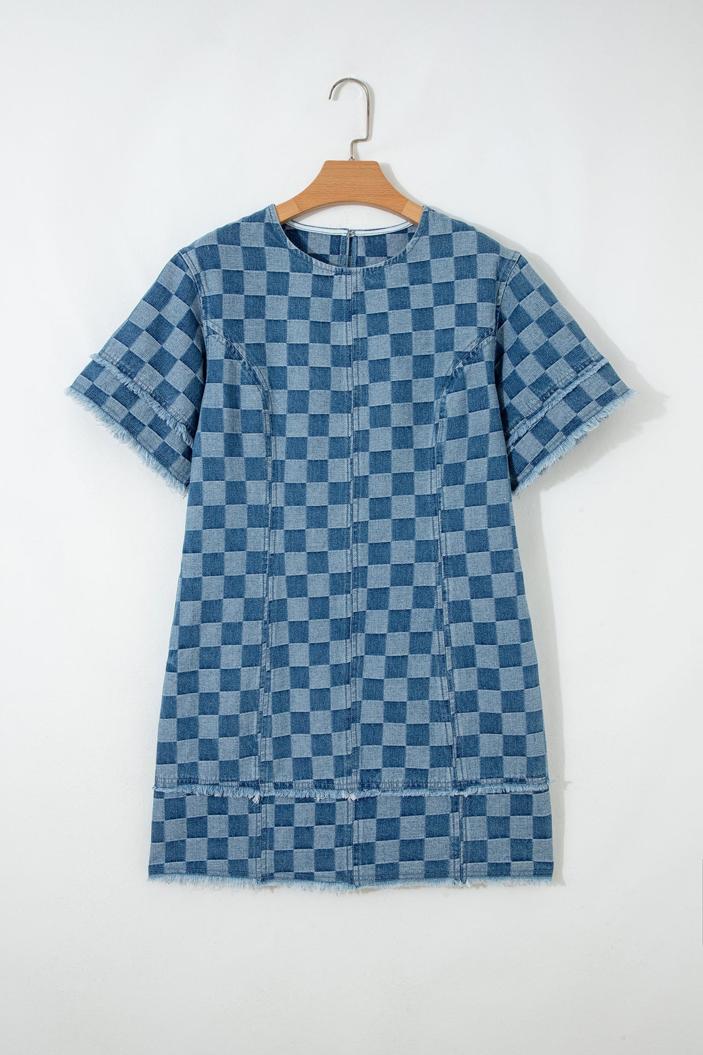 Jessie Hem Checkered Mini Dress