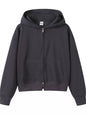 Full Size Casual Zip-Up Long Sleeve Hoodie Plus Size