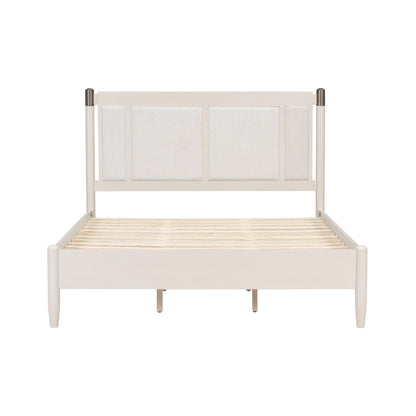Solid Wood Queen Bed - Heavy Duty Support