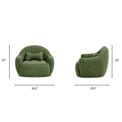 Louie 30.5" Dog Sofa Bed, Medium, Moss