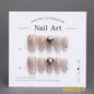 3D Heart & Snowflake Holiday Nails