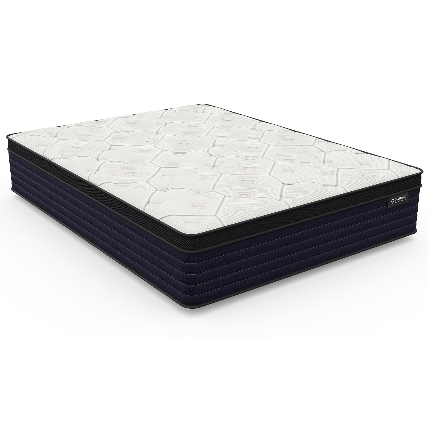 Diamond Cleo Cool Copper Memory Foam Hybrid Mattress - Queen 14" Firm